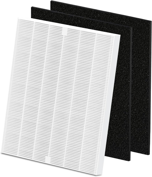 AP-1512HH 200M Filter Set Compatible with Coway Airmega AP-1512HH and Airmega 200M air Puri-fier, 1 High Efficiency and 2 Carbon Filters, AP-1512HH-FP, AP-1518R, AP-1519P, Part 3304899