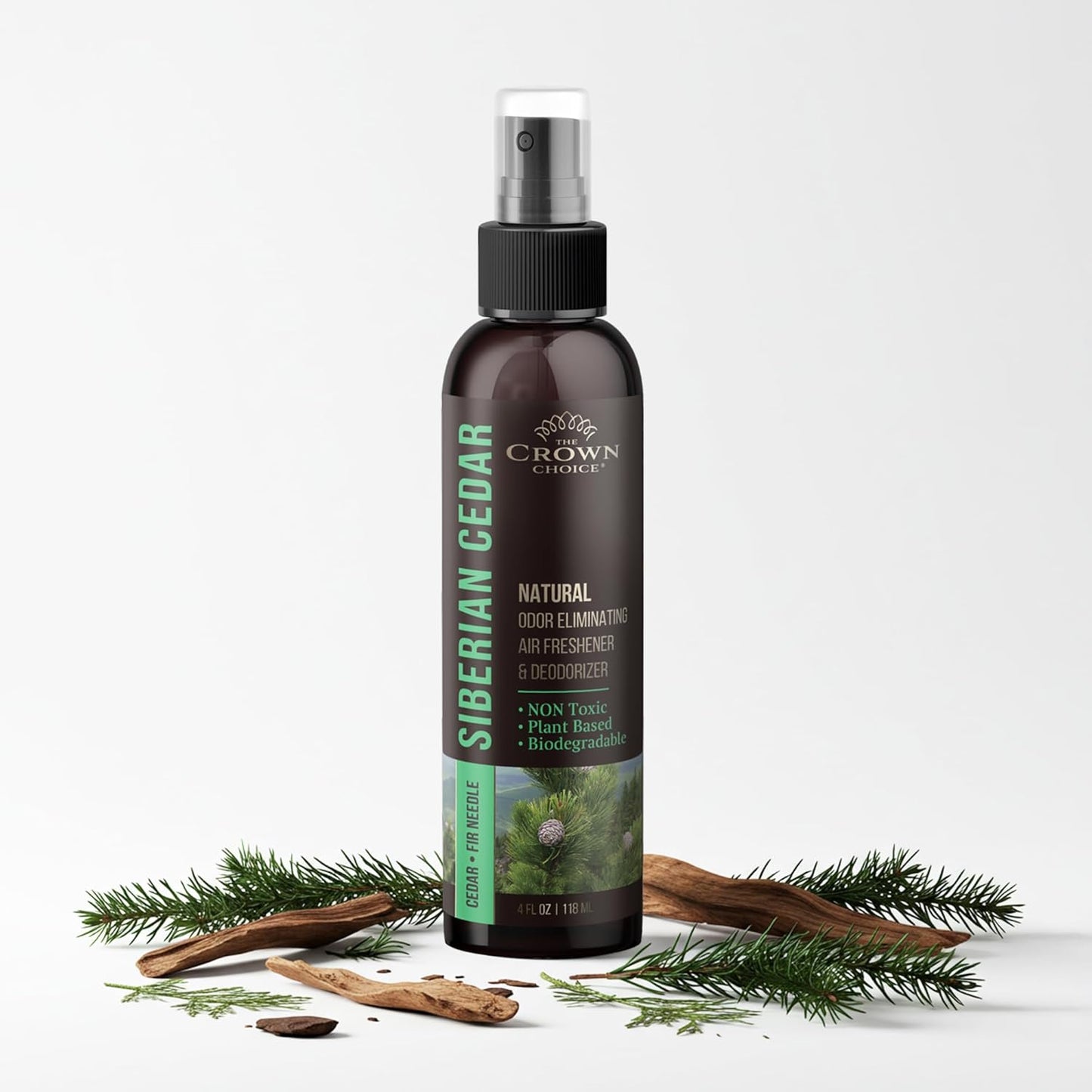 Non-Toxic Odor Eliminator,Natural Cedar Air Freshener Spray for Clothes Storage & Moth Repellent,Closet & Couch Deodorizer,Long Lasting Bathroom & Toilet Freshener, Safe for Kids & Pets-4 oz Pack of 1