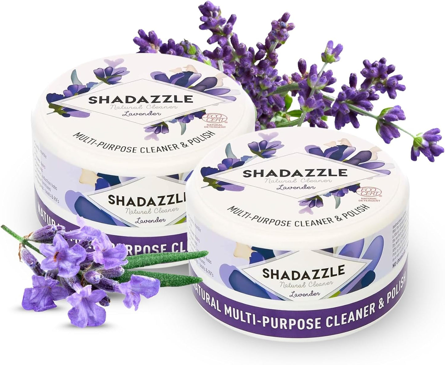 Shadazzle Natural All Purpose Cleaner and Polish – Eco friendly Multi-purpose Cleaning Product (2 Pack, Lavender)