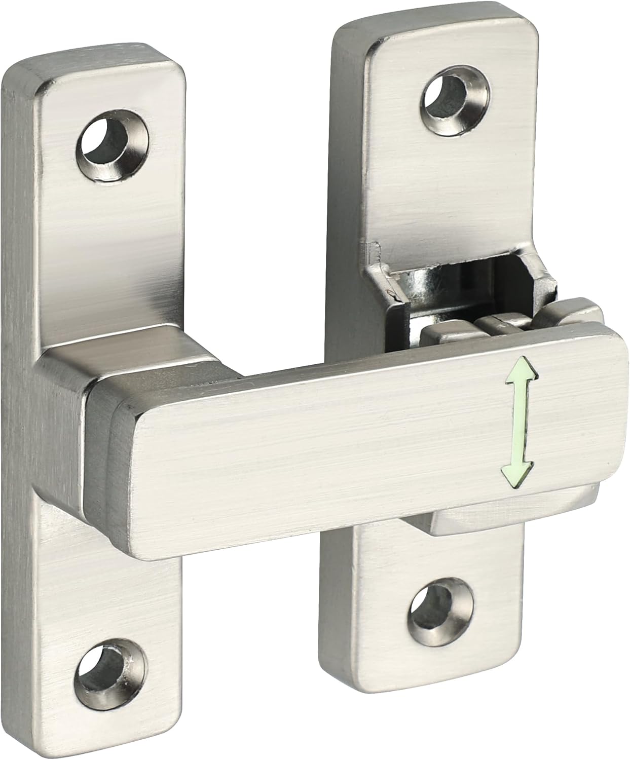 90/180 Degree Flip Latch Gate Latch, Heavy Duty Black Safety Door Lock Enhanced Security Flip Latch Lock Hardware for Interior Door Front Door Barn Garden Fence Window Bathroom Cabinet