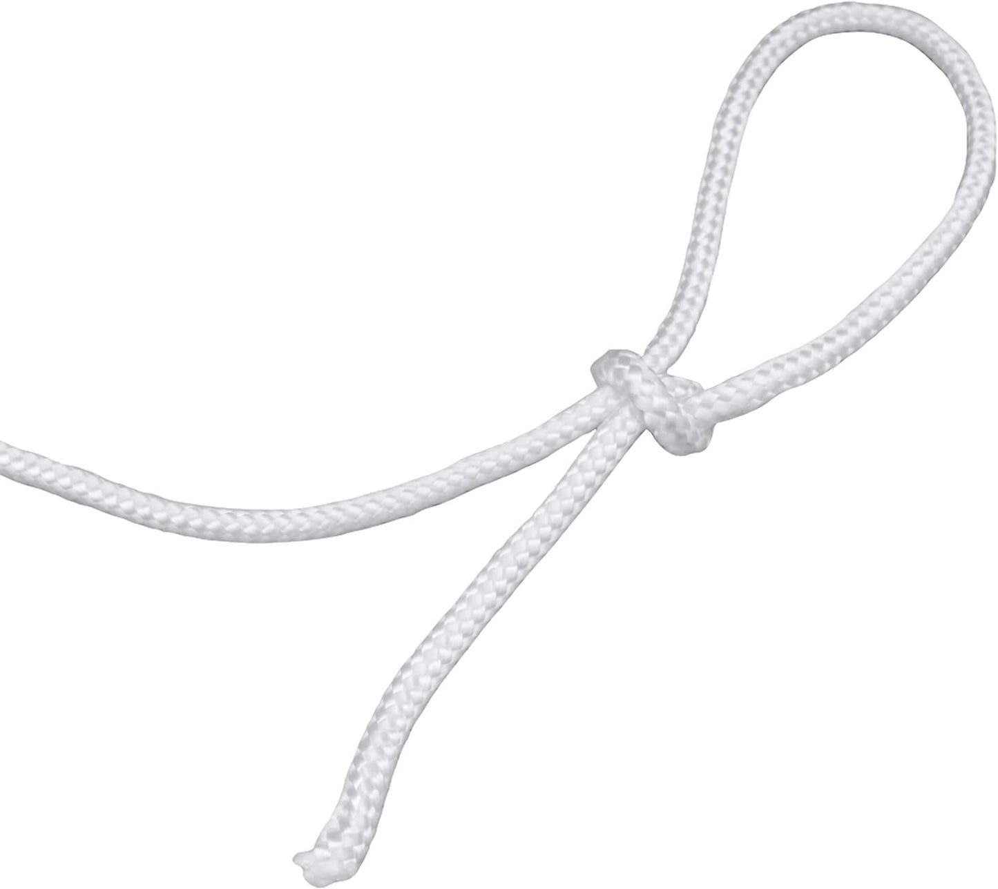 Gardzen 2-Pack 100' x φ1/4" White Rope, UV Resistant Rope for Flag Pole, Clothes line, Camping Tent, Canoes, Tree Work
