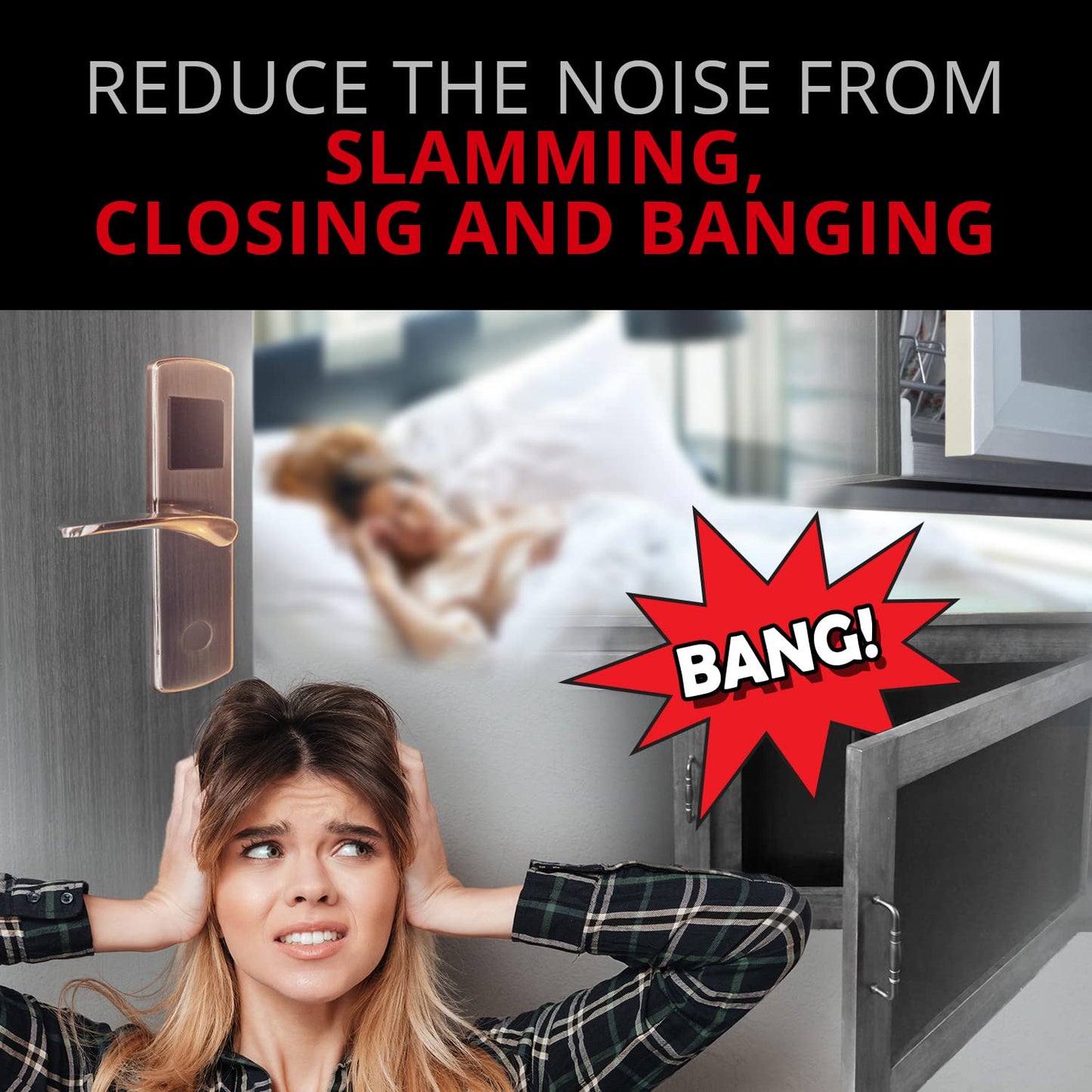 Cabinet Door Bumpers X-Protector 100 PCS – Small Felt Pads 3/8” – Ideal Grey Felt Bumpers – Self-Adhesive Thick Felt Dots – Bumper Pads to Protect Glass & Other Surfaces!