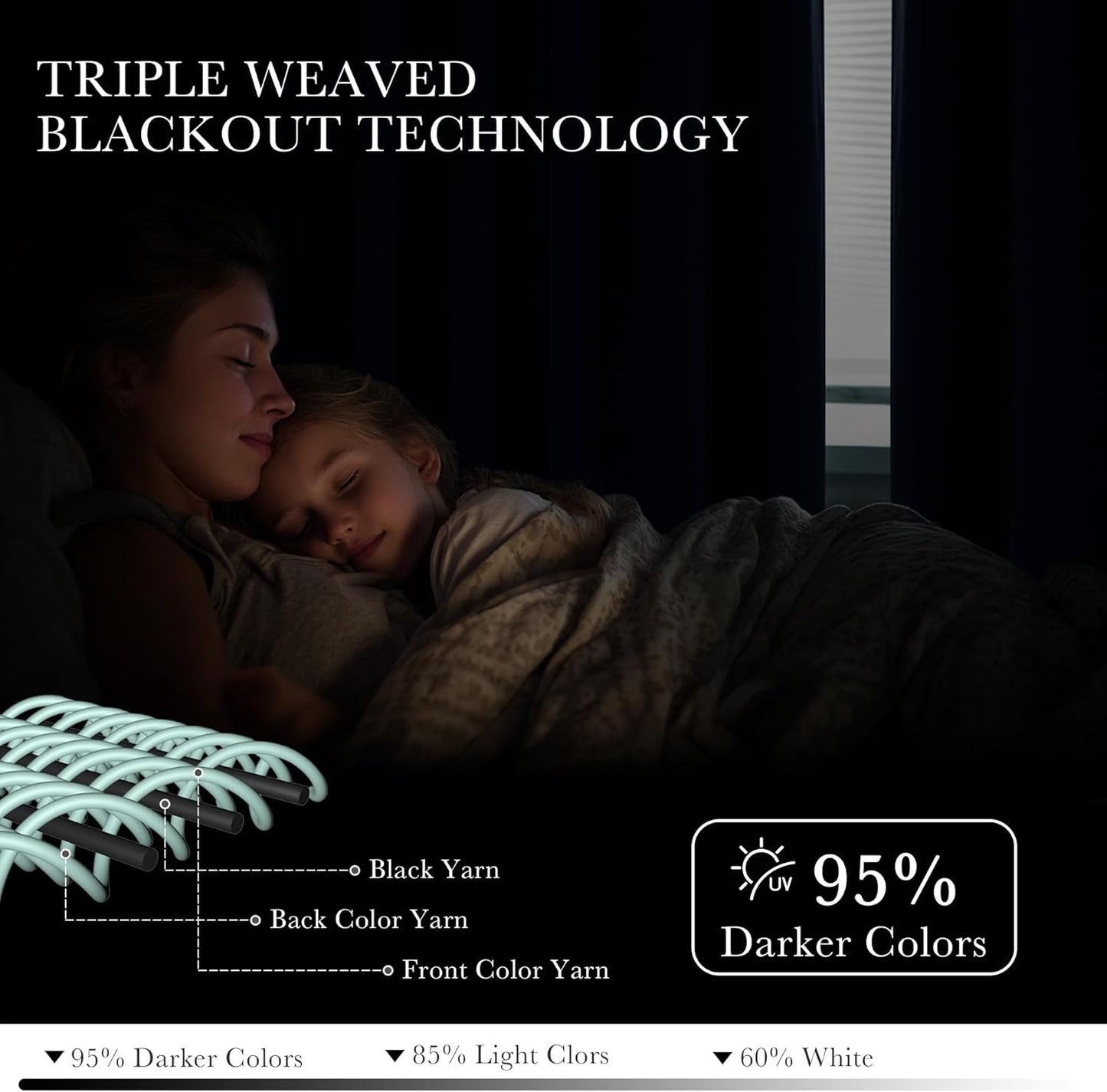 PONY DANCE Door Curtains for Doorways Privacy - Home Decoration Window Covering for Closet/Hallway Light Block Noise Reducing for Living Room 55 x 80 inch, Navy Blue, 2 PCs