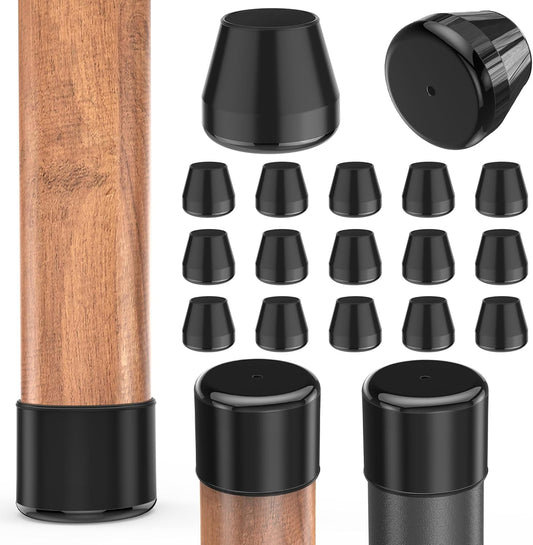 Furniture Sliders,24 PCS Chair Leg Sliders for Carpet, Furniture Movers Sliders, Carpet Chairs Furniture Glides, Floor Protectors, Carpet Moving Sliders Easily Move.(Black, Round Fit:0.9-1.15")