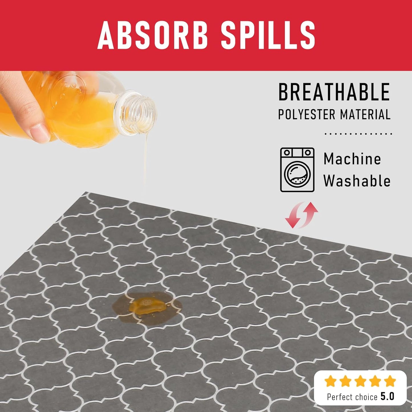 Cooyes Drawer Liner for Shelf and Refrigerator, 2 in 1 Fridge Drawer Liners & Fresh mats for Glass Shelves Bins, BPAfree Absorbent Cloth Material - Keep Produce Fresh Longer