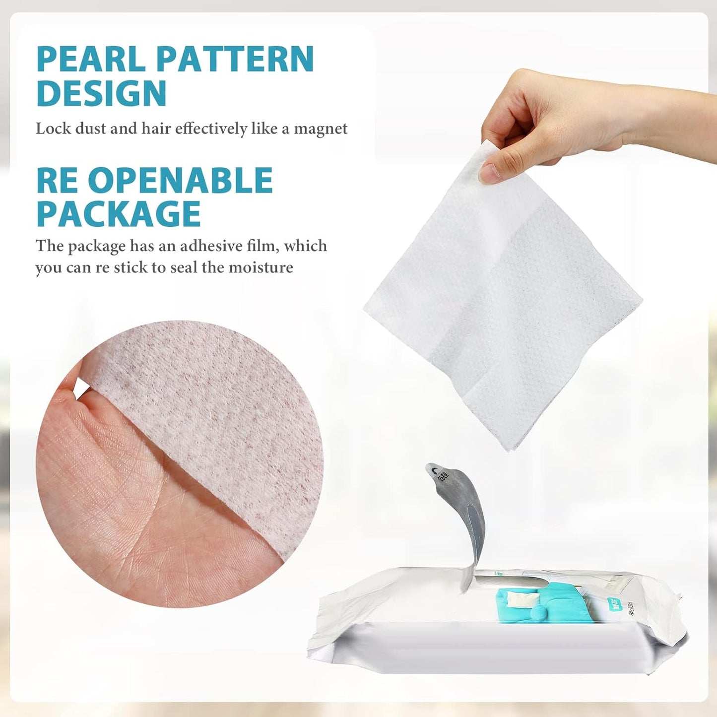 Wet Mop Pads Refills for Floor Cleaning Sweeper Wet Refills Disposable Moist Mopping Cloth Wipes for Wood Hardwood Tile(240 Pcs)