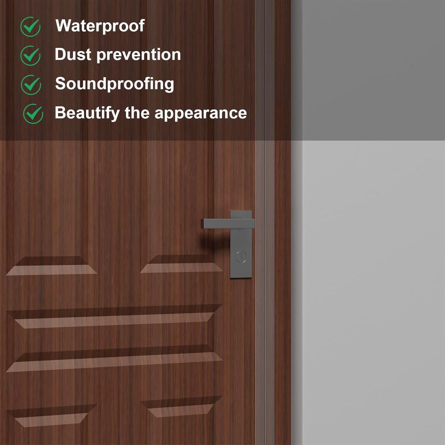 Weather Stripping Door Seal, Silicone Strip for Frame and Gaps Draft Stopper,Glass Shower Door Sweep, Clear, 20 Feet x 1 Inch