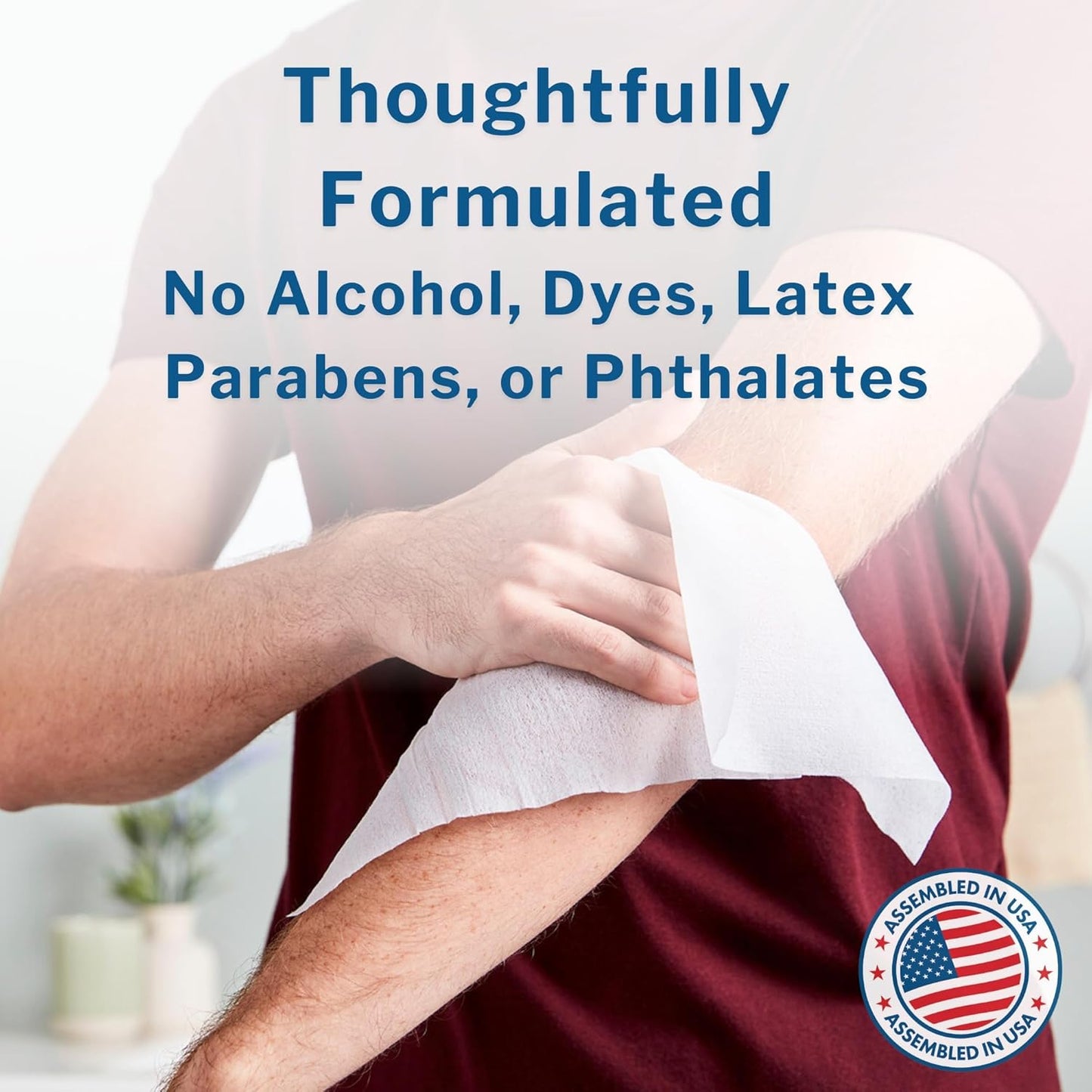 McKesson Washcloth Wipes for Adults, Scented (12 Pack, 576 Washcloths) Disposable Wash Cloths for Body - No-Rinse Formula with Snap Lid - Good for Incontinence and Elderly - 48 Wipes Per Pack