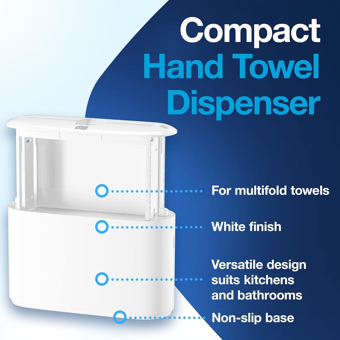 Tork Xpress Paper Towel Dispenser and Tork Extra Soft Multifold Hand Towels (16 Packs)