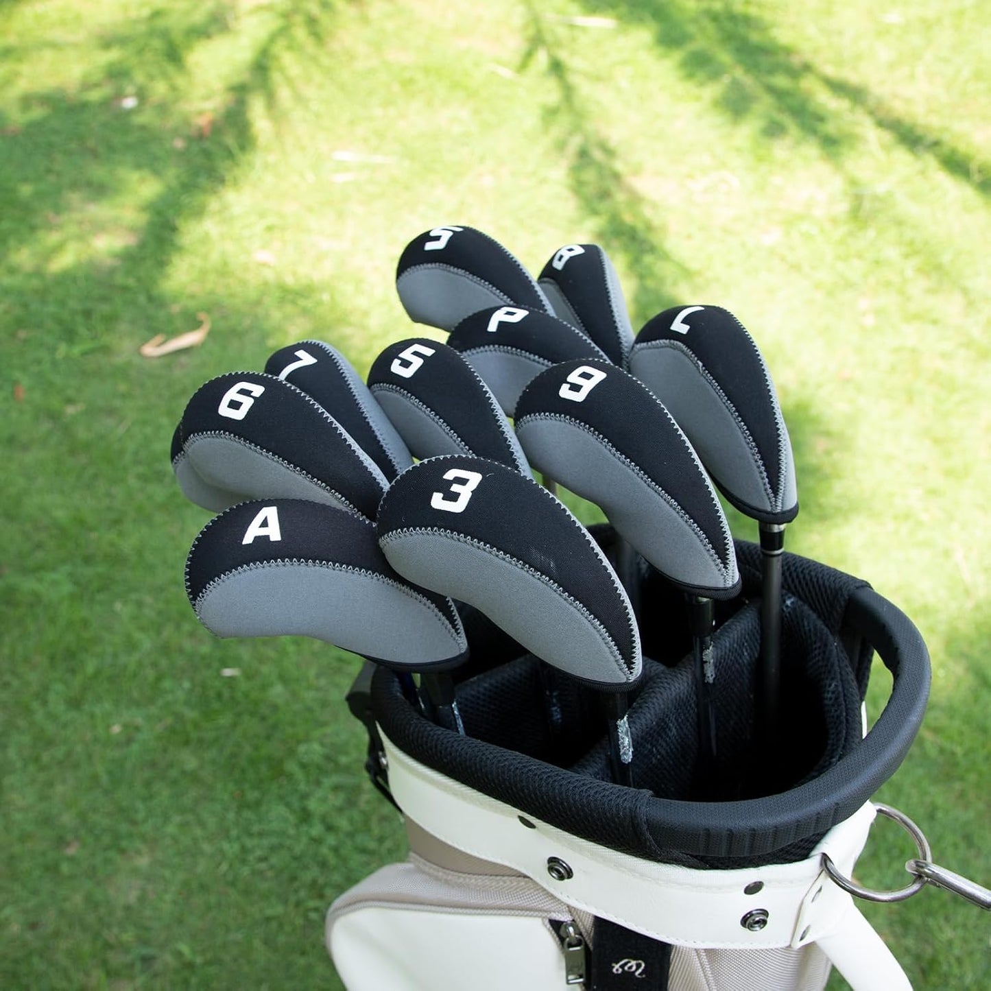 Golf Iron Covers for Golf Clubs Neoprene Golf Iron Cover Set 11pcs/10pcs Golf Iron Headcovers Golf Club Head Covers Fit All Brands