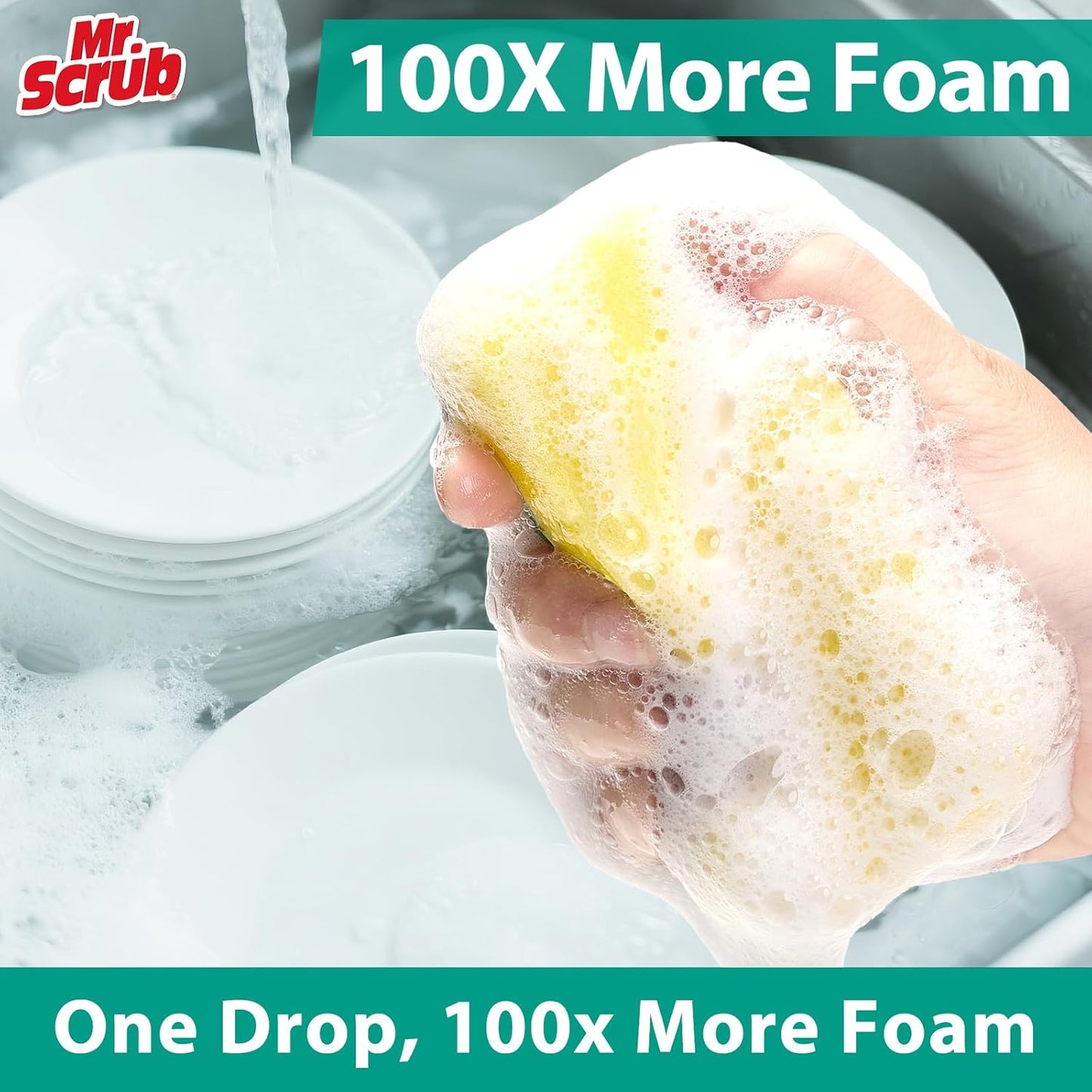 Sponges Kitchen Scrub Dish Sponge Scouring Pad, 36 Pack Cleaning Brush Scrubber Supplies for Soap, Dishwashing Dinnerware Sets Pan Pot Towels Cloth Rags Holder Glass Dishwasher Sink Bathroom