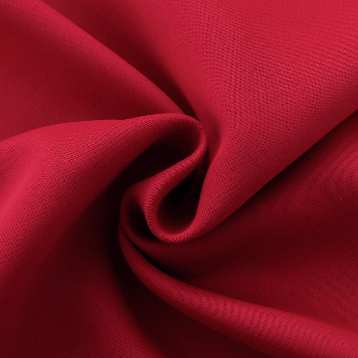 BGment Red Blackout Curtains 48 Inches Length for Bedroom - Short Thermal Insulated Drapes with Rod Pocket Room Darkening for Kitchen Cafe Bathroom, 2 Panels, 42 x 48 Inch