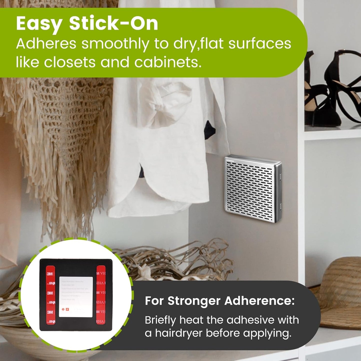 Refrigerator Deodorizer,10 Years Long Fridge Odor Eliminator,Car Air Freshener,Closet Odor Absorber,Outperforms Baking Soda and Bamboo Air Purifying Bags，Stainless Steel