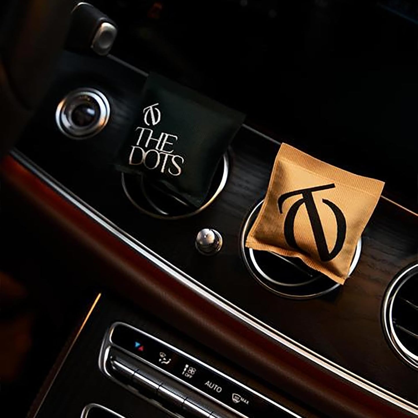 THEDOTS Series Moroccan Mint Tea Car Vent Clip, Fabric Sachet Air Freshener, 30 Days Long-Lasting for Car Interior Decor, Non-Toxic (1 Pack)