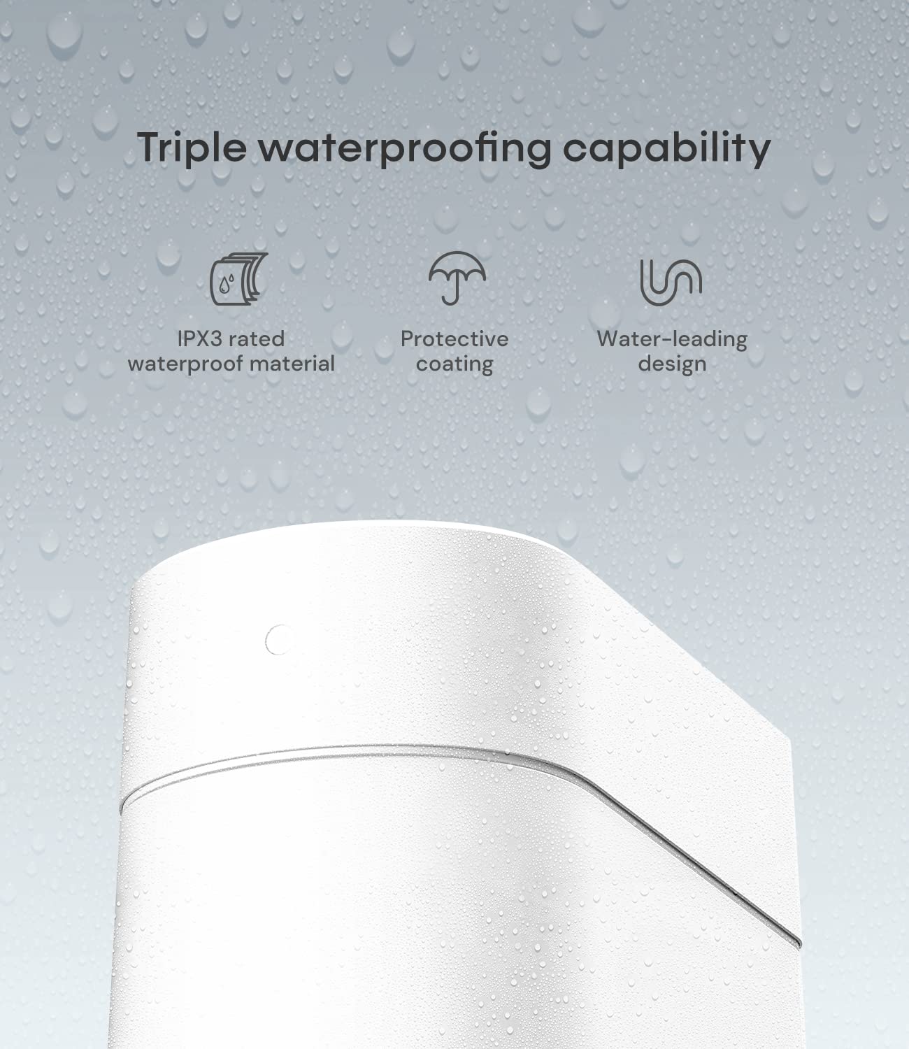 TOWNEW T3 Slim Automatic Infrared Motion Sensor Trash Can with Lid, Self Sealing & Changing, 3.4-Gal Waterproof, White, Touchless Trash Cans with Lids