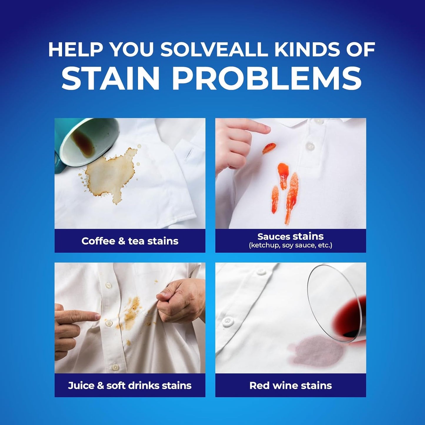 Stain Removal Pen (3 Pack) - 27ml (0.91 fl.oz) Each, Instant Fabric Stain Remover for Clothes, Portable Stain Eraser for Coffee, Wine, Grease, Makeup, On-The-Go Travel Size