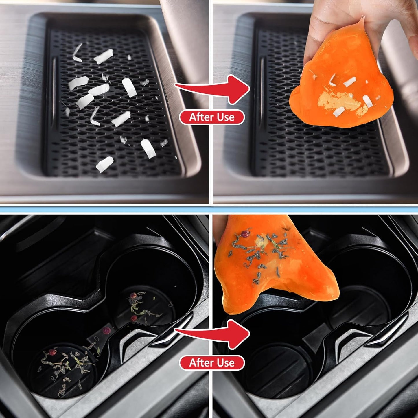 Car Cleaning Gel, 2 Pack Car Cleaning Putty, Universal Auto Deatiling Tools, Reusable Interior Cleaner for Car Keyboard Air Vent, Car Slime Cleaner Dust Cleaning Gel