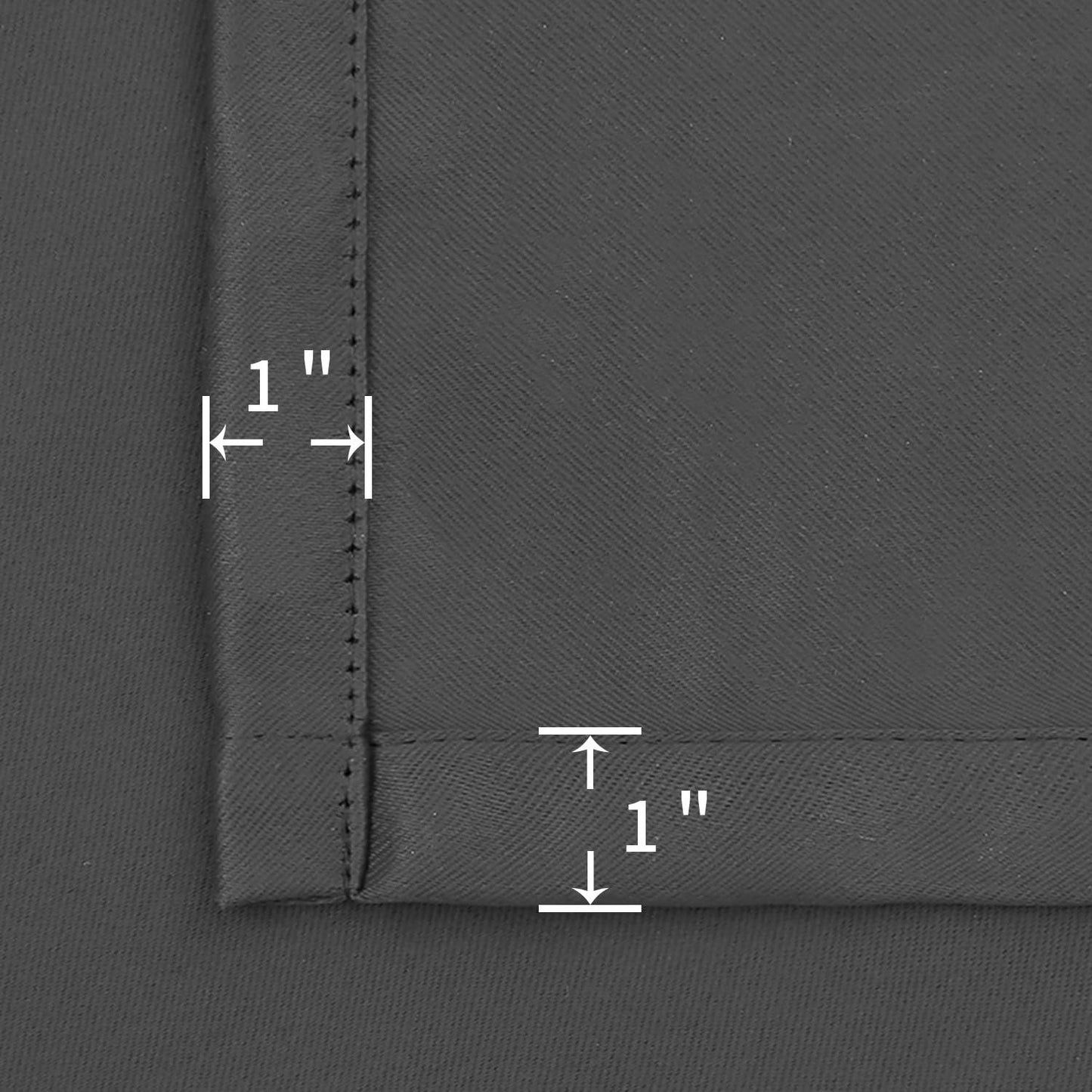 BGment Blackout Curtains for Bedroom 54 Inches Long - Rod Pocket Thermal Insulated Room Darkening Curtain for Living Room, 52 x 54 Inch, 2 Panels, Dark Grey