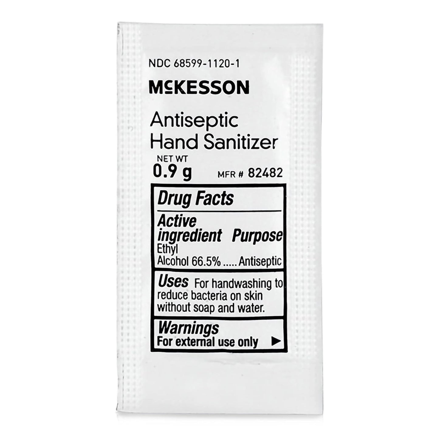 McKesson Hand Sanitizer Gel with Aloe [144 Count] Travel Size, Single Packets, Individually Wrapped Sanitizers, Ethyl Alcohol