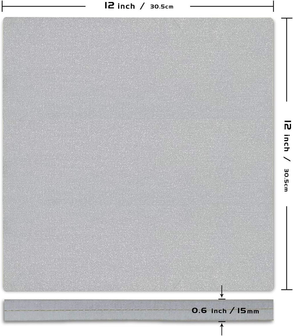 Easy Heat Press Mat 12x12 with Teflon Sheets 12x16 Inch 3 Pack