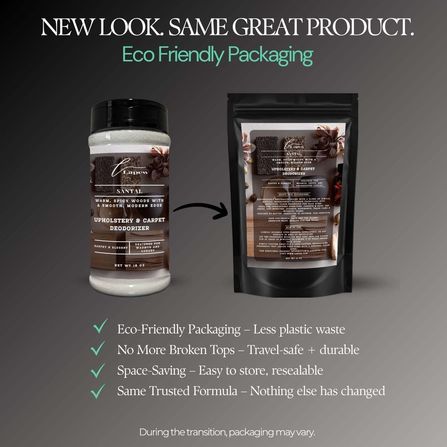 Santal Carpet Freshener Powder: Powerful Odor Eliminator for Home, Upholstery Deodorizer, Carpet Deodorizer, Pet Urine, Cat Litter Box - Santal Fragrance