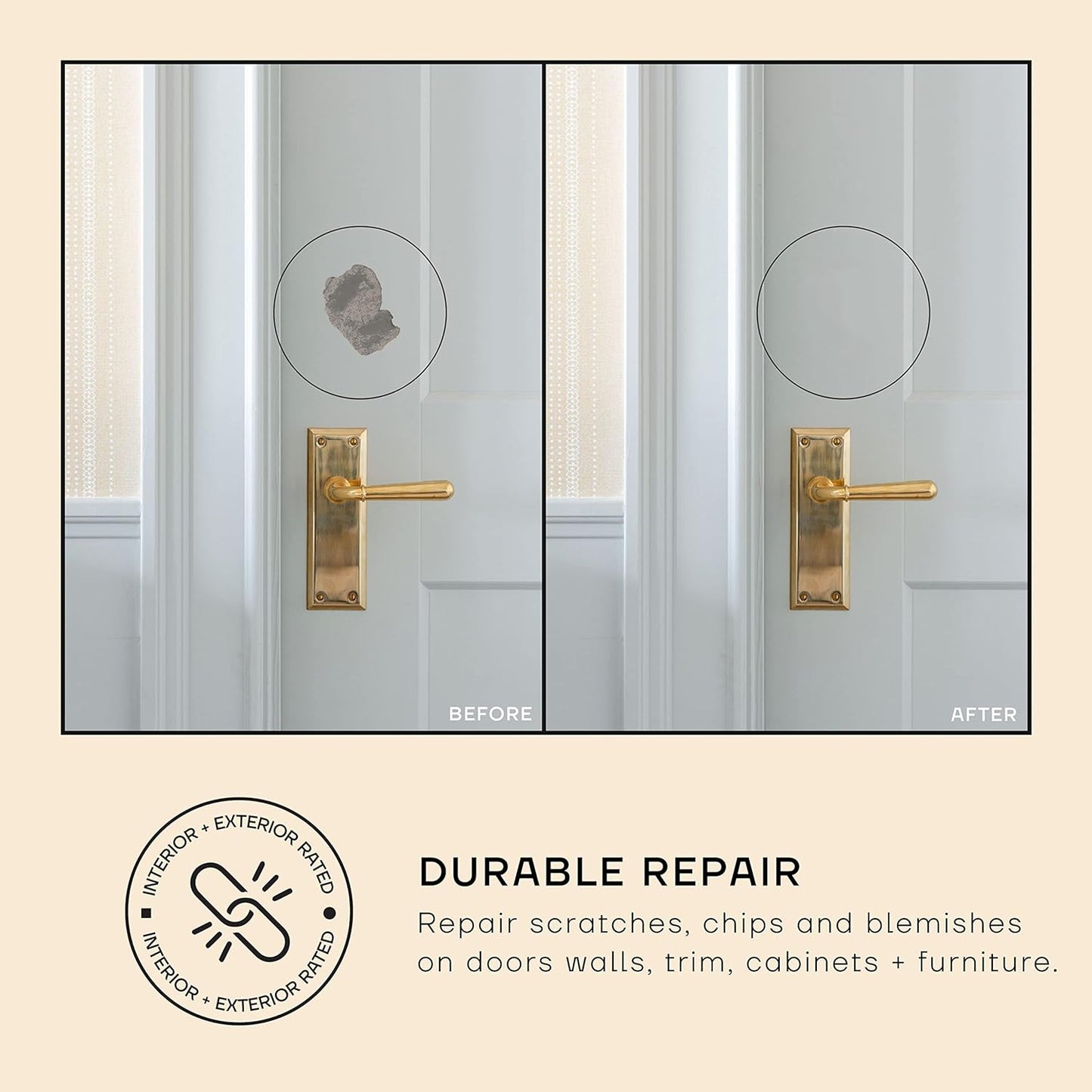 soto Beige Paint Touch Up, Multi-Surface, Matte Finish (No. 13 Smoked Salt) — 10 Milliliters of Scratch Repair for Furniture, Walls, Cabinets, Trim, Doors, Indoor/Outdoor