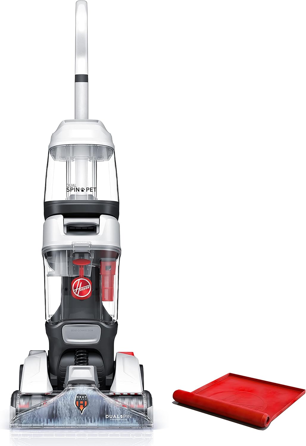 Hoover Dual Spin Pet+ Upright Carpet Cleaner Machine, Carpet Shampooer Machine for Home and Pets, Includes Storage Mat, Pair with a Hoover Carpet Cleaner Solution for a Bright, Refreshed Home