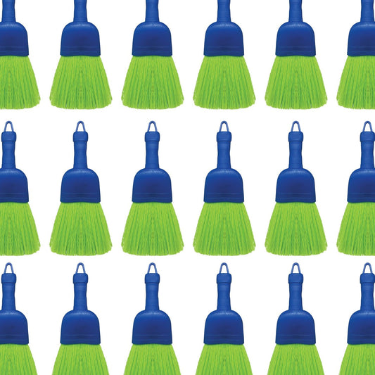 LOLA Whisk Broom, Hand Brush, 72 Pack, Durable Bristles, Whisks Away Dirt & Debris, Compact, Hang Hole for Easy Storage, Indoor/Outdoor