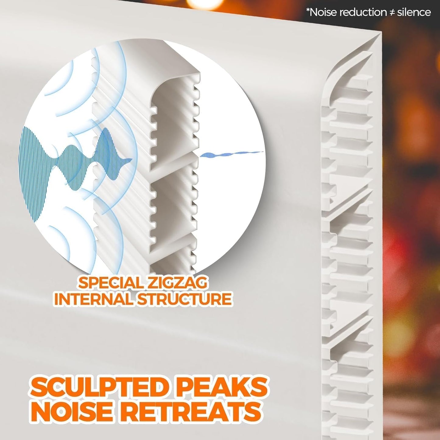 Holikme Door Draft Stopper Weather Stripping Door Seal - 40 inch, White