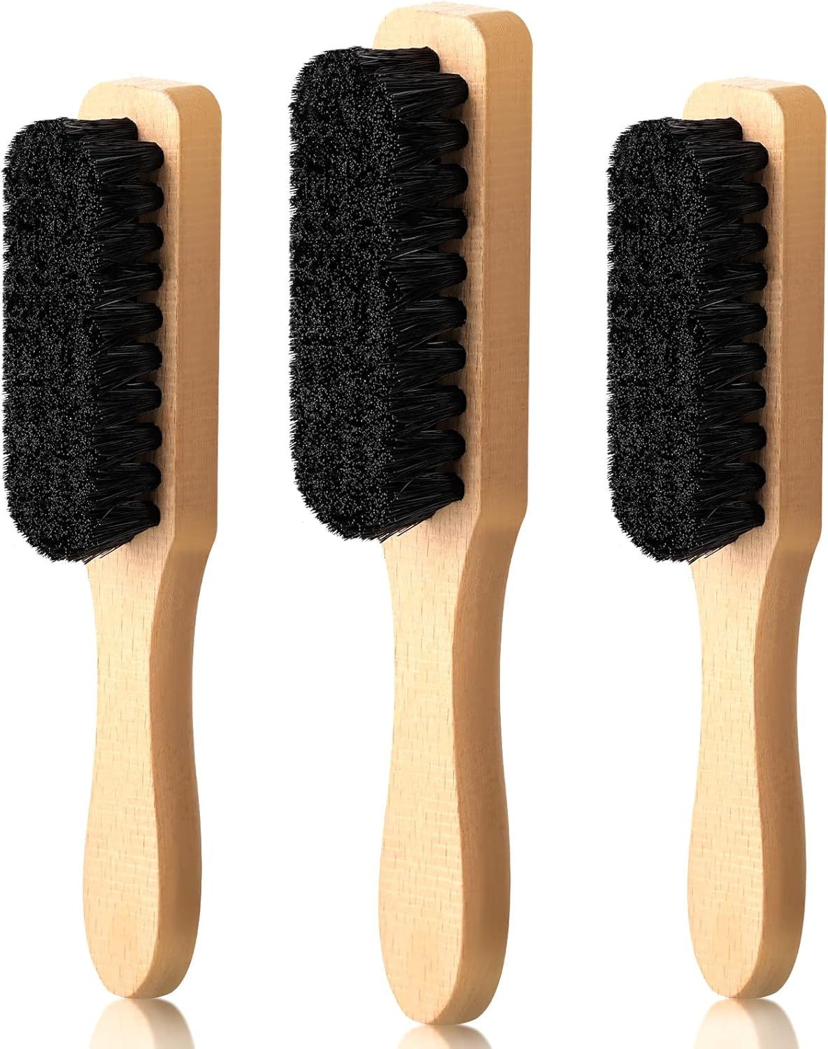 3 Pcs Laundry Stain Brush Soft Bristle Brush Velvet Furniture with Wooden Handle Stain Tool for Household Cleaning Carpet Furniture Laundry Supplies