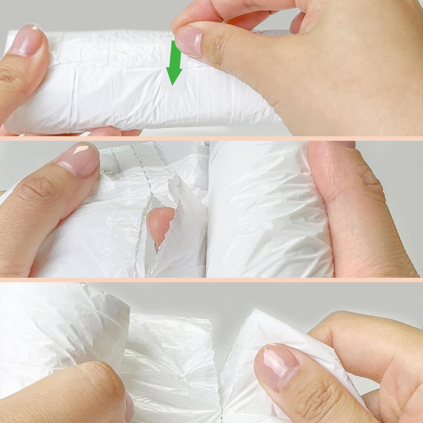 2.6 Gallon Small-Trash-Bags Plastic Drawstring Garbage-Bag - Mini Tiny White Unscented 80 Count For Bathroom Car Can Restroom Office Liners Waste Basket Strong Bulk Inwaysin