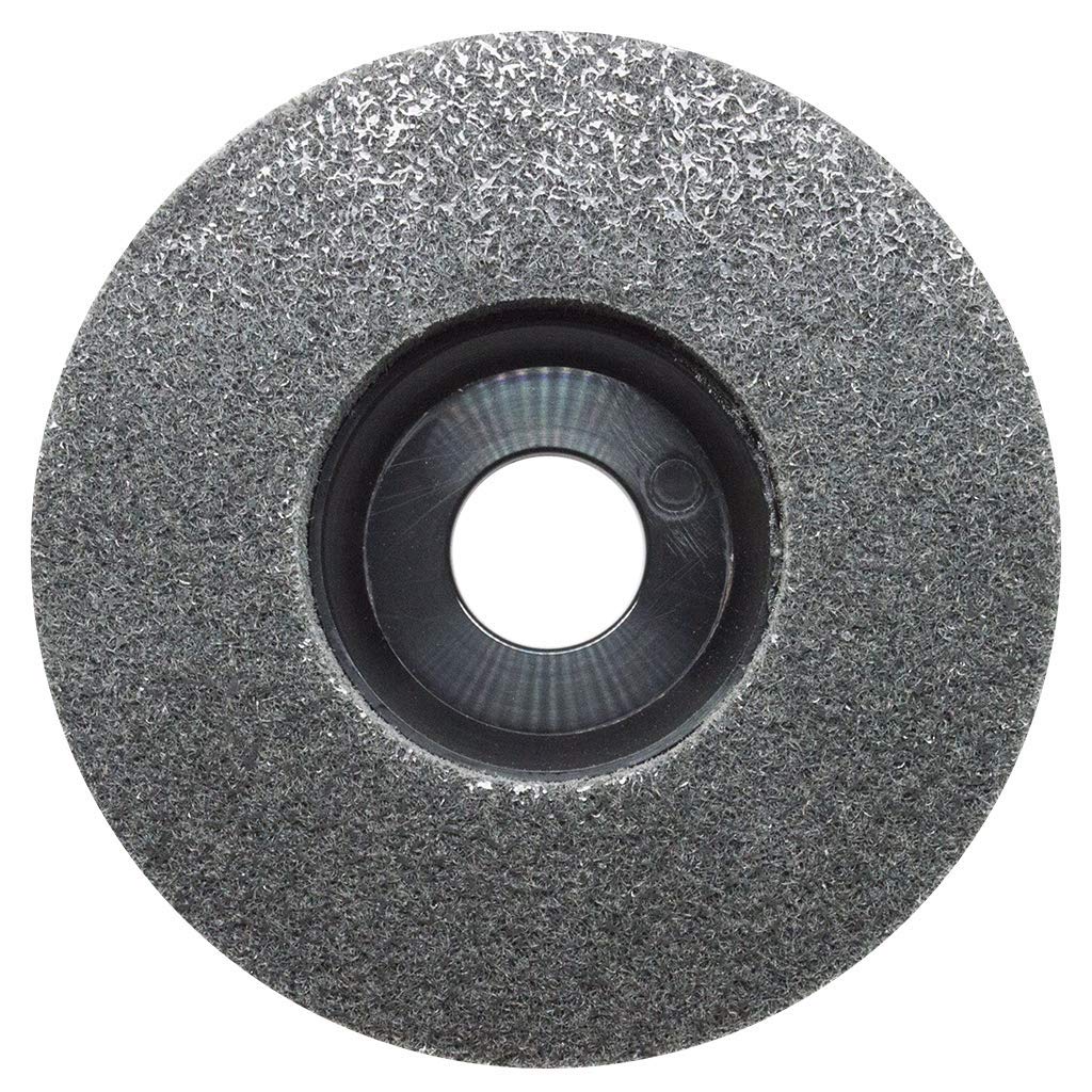 Benchmark Abrasives 4-1/2" Diameter Surface Preparation Non Woven Discs with 7/8" Arbor for Die Grinder Surface Grinding Polishing Burr Finish Rust Paint Removal (Pack of 10) - (Gray)