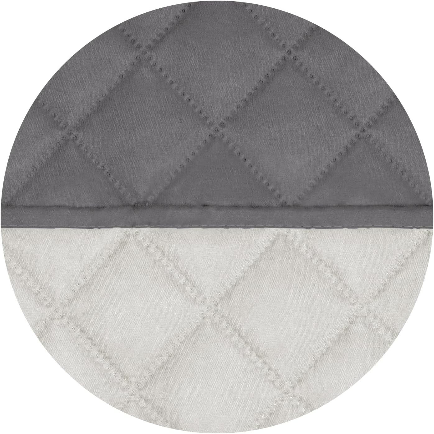 PureFit Reversible Quilted Sofa Cover, Water Resistant Slipcover Furniture Protector, Washable Couch Cover with Non Slip and Elastic Straps for Kids, Dogs, Pets (4 Seater Sofa, Gray/Ivory)