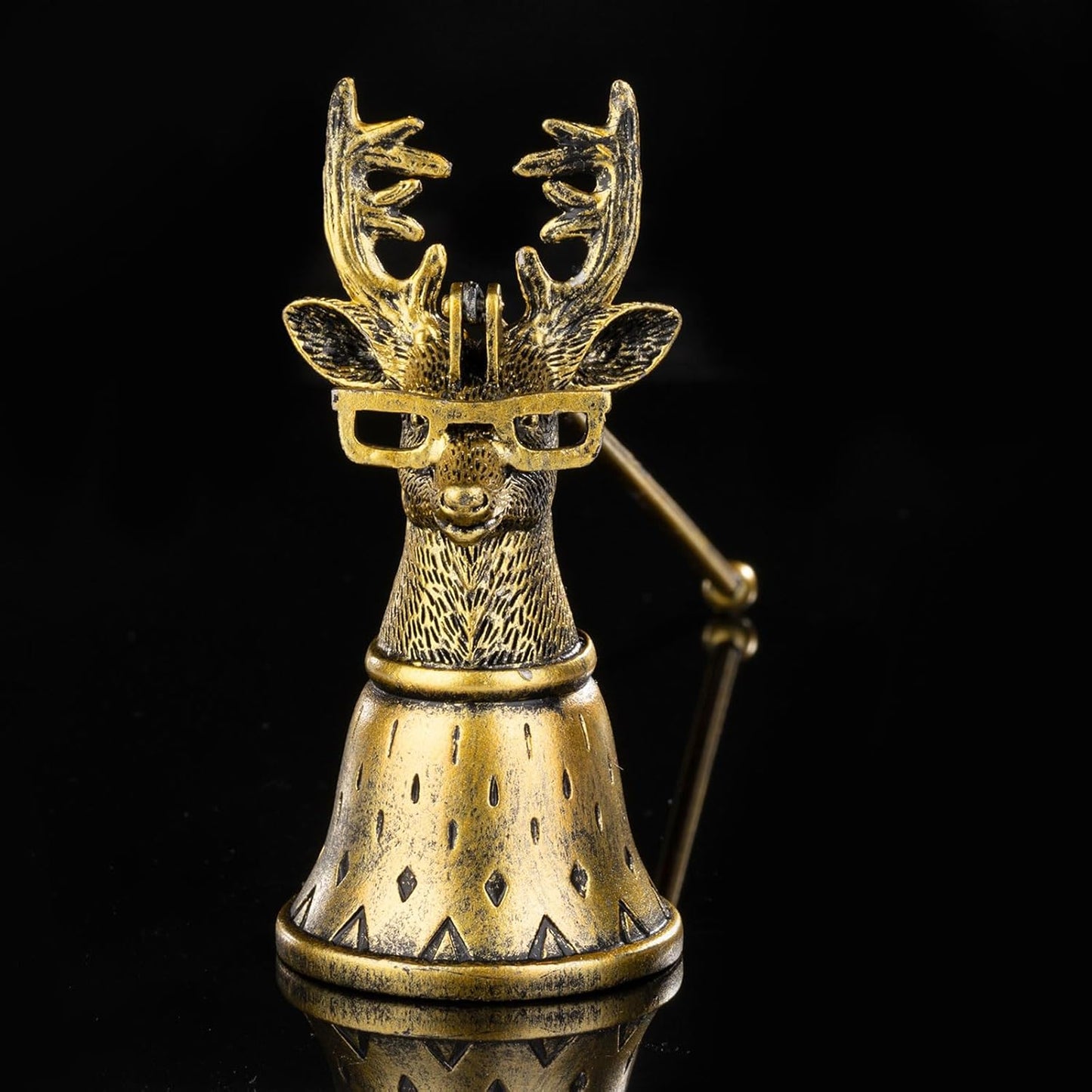 Duke Moose Metal Candle Snuffer - Vintage Gunmetal Finish, Flame Extinguisher Tool for Home, Decorative Gift for Candle Lovers (8cm x 19cm)