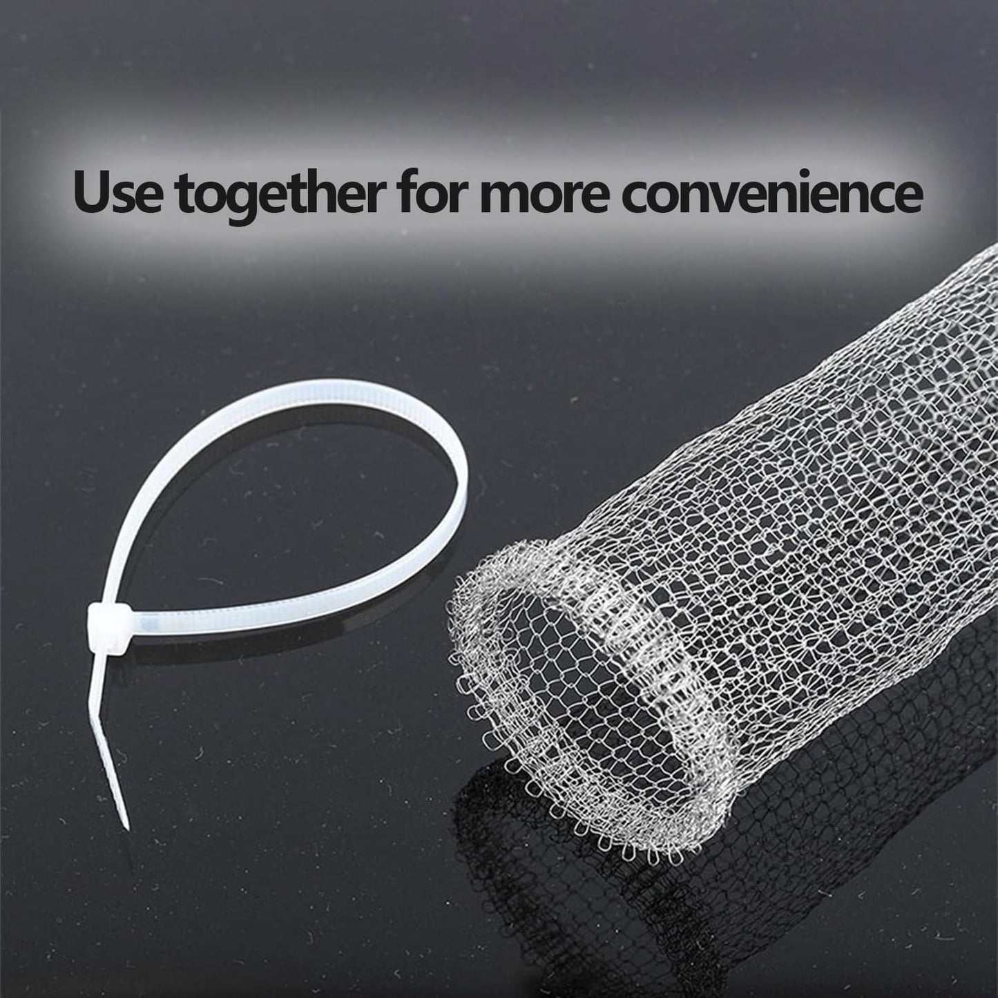 Stainless Steel Lint Traps for Washing Machine Drain Hose – Mesh Filter with Cable Ties for Laundry Sink and Drain Protection(24)