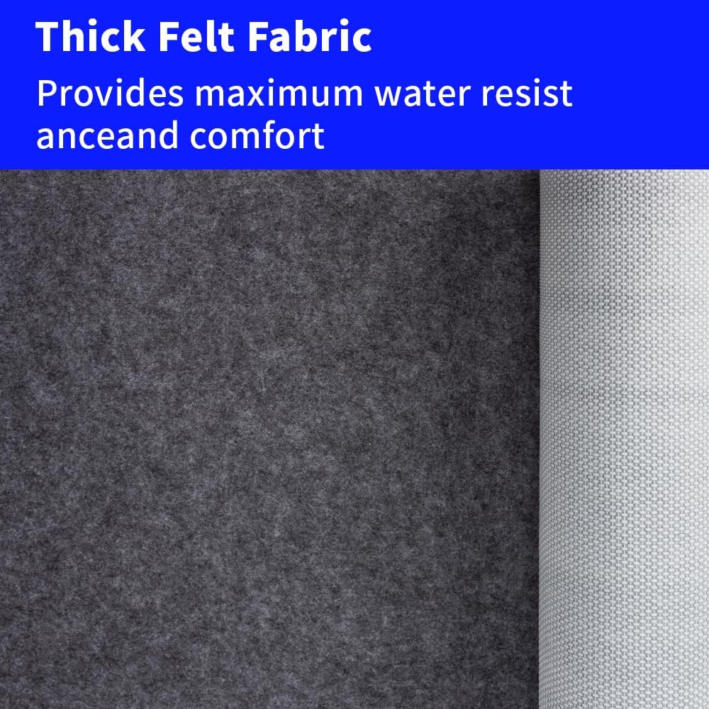 Waterproof Non-Slip 1/4” Extra Thick 8x10 ft Rug Pad for Large Area Rugs Durable Felt Floor Protection pad for All Floors, Suitable for Cutting. Rug Pads Keep Rugs in Place and Provide Cushioning