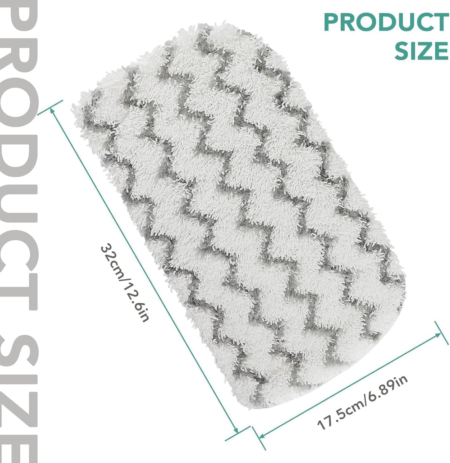 Sgizoku S1000 S2001 Steam Mop Replacement Pads for Shark Steam Mop S1000 S1000A S1000C S1000WM S10001C S1200 & S2001 SteamSpot Steam Mop - Dirt Grip, Washable & Reusable for All Floor Clean - 12Pack