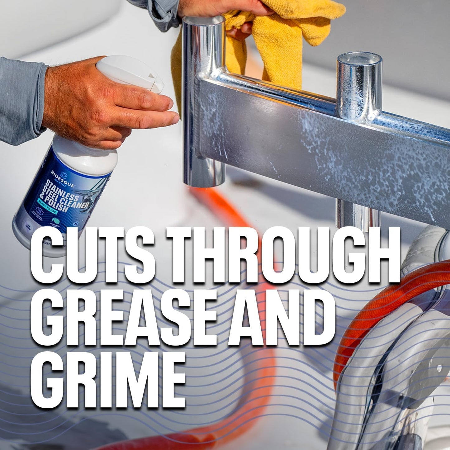 Bioesque Marine Stainless Steel Cleaner & Polish, 32 Fluid Ounce (Pack of 1)