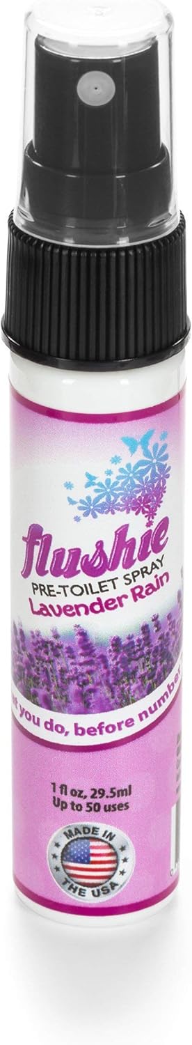 Flushie Pre-Toilet Sprays for Poop Travel Size Toiletries Bathroom Spray for Poop Spray for Toilet Deodorizer Traveling Essentials Poop deodorizer Poop Odor eliminator
