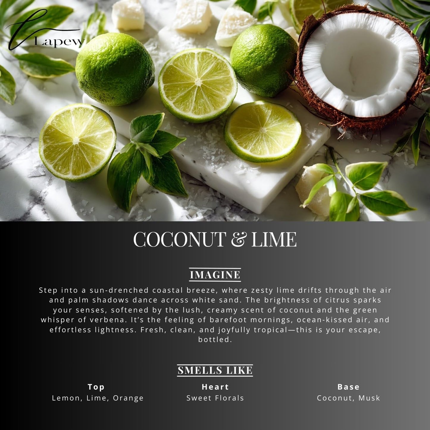 Coconut & Lime Carpet Freshener Powder Refill 36 oz | Powerful Odor Eliminator for Home | Upholstery Deodorizer | Carpet Deodorizer | Pet Urine | Cat Litter Box | Coconut Lime Verbena Fragrance