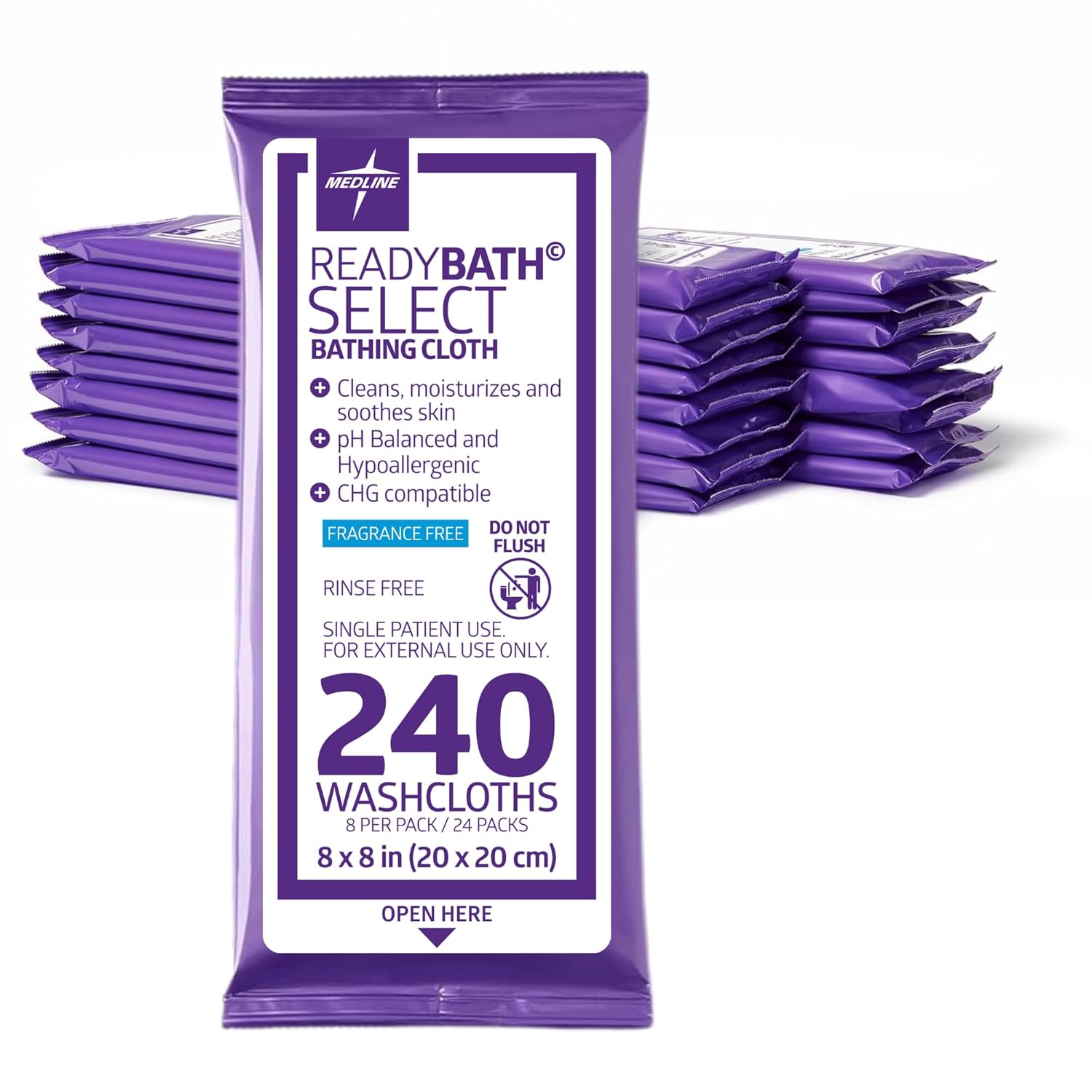 Medline Readybath Body Wipes