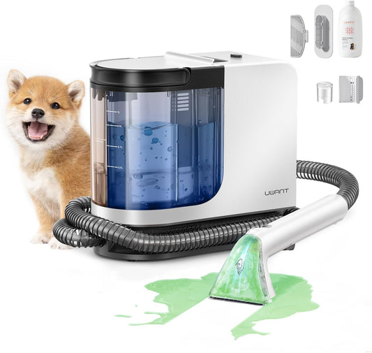 uwant 18Kpa Portable Carpet Cleaner Powerful Suction Upholstery Cleaner Machine for Pet, Spot Cleaner with Specialty Tools for Car, Couch, Rug, Sofa, Furniture