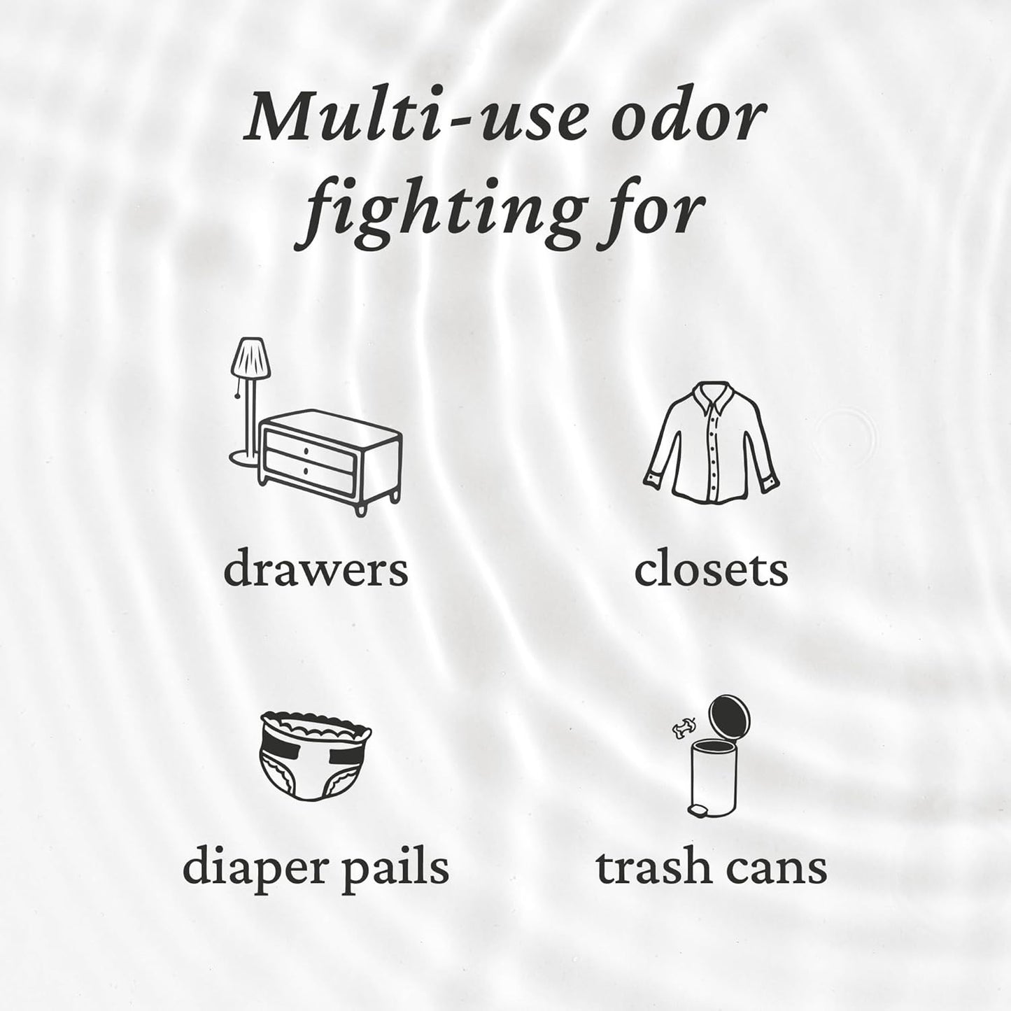 Fresh Wave Original Odor Eliminating & Deodorizing Packs - Bag of 6 & Fresh Pod Case - Safer Odor Relief for Small Spaces, Natural Plant-Based Odor Eliminator, Odor Absorbers for Home