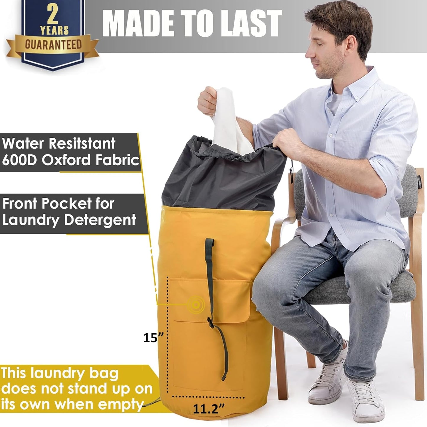 Laundry Bag, Extra Large Laundry Bags for College, Laundry Bag with Straps, Dorm Room Essentials, Laundry Duffle Bag, Dirty Clothes Bag, Laundry Bags for Travel, College Dorm Essentials for Guys