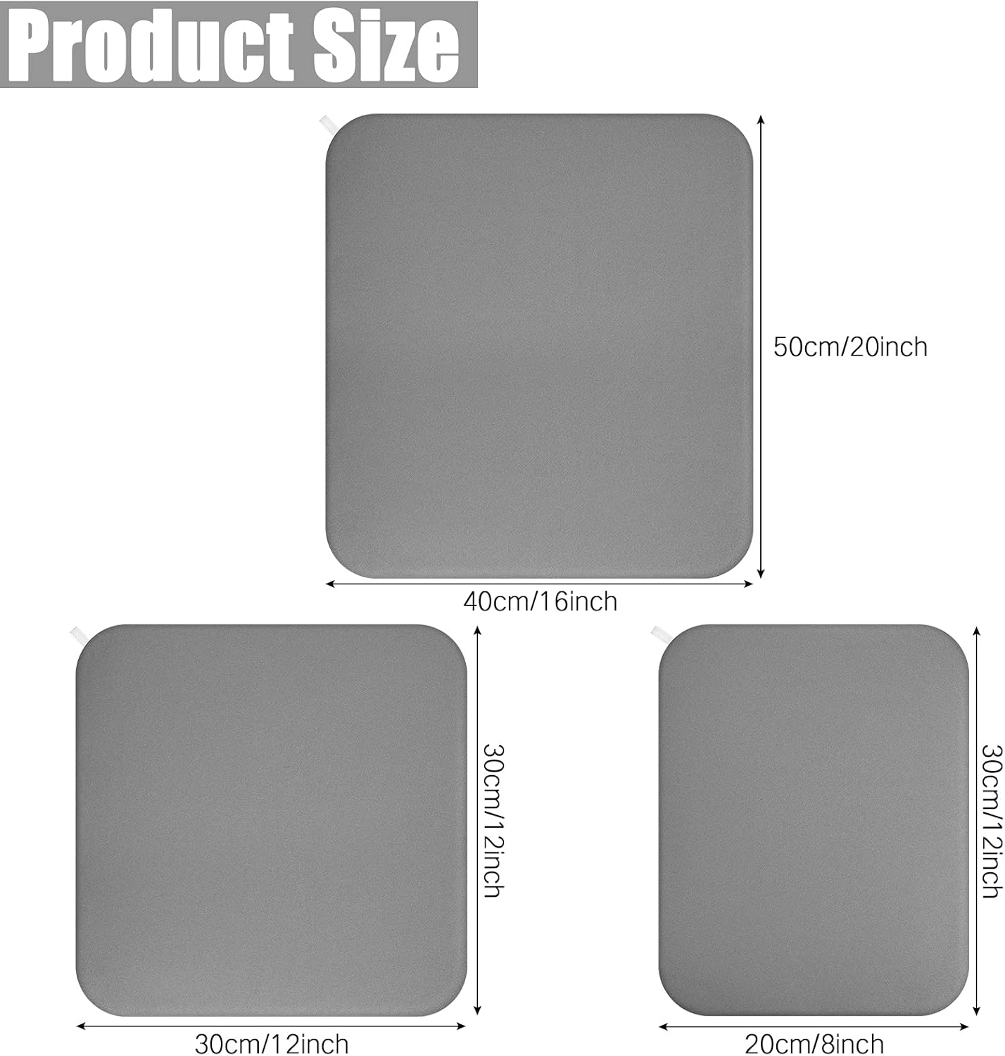 3 Pcs Heat Press Mats Compatible with Easypress 2 / Easypress Easy Press Mat Protective Resistant Double Sides Applicable Ironing Insulation for HTV Iron on Projects(Solid Pattern)