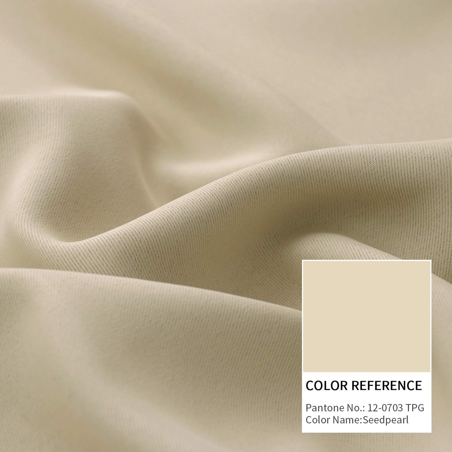 BGment Beige Blackout Curtains for Short Window - Rod Pocket 54 Inch Width Thermal Insulated Room Darkening Curtain for Bedroom Kitchen Cafe, 52 x 45 Inch, 2 Panels, Beige