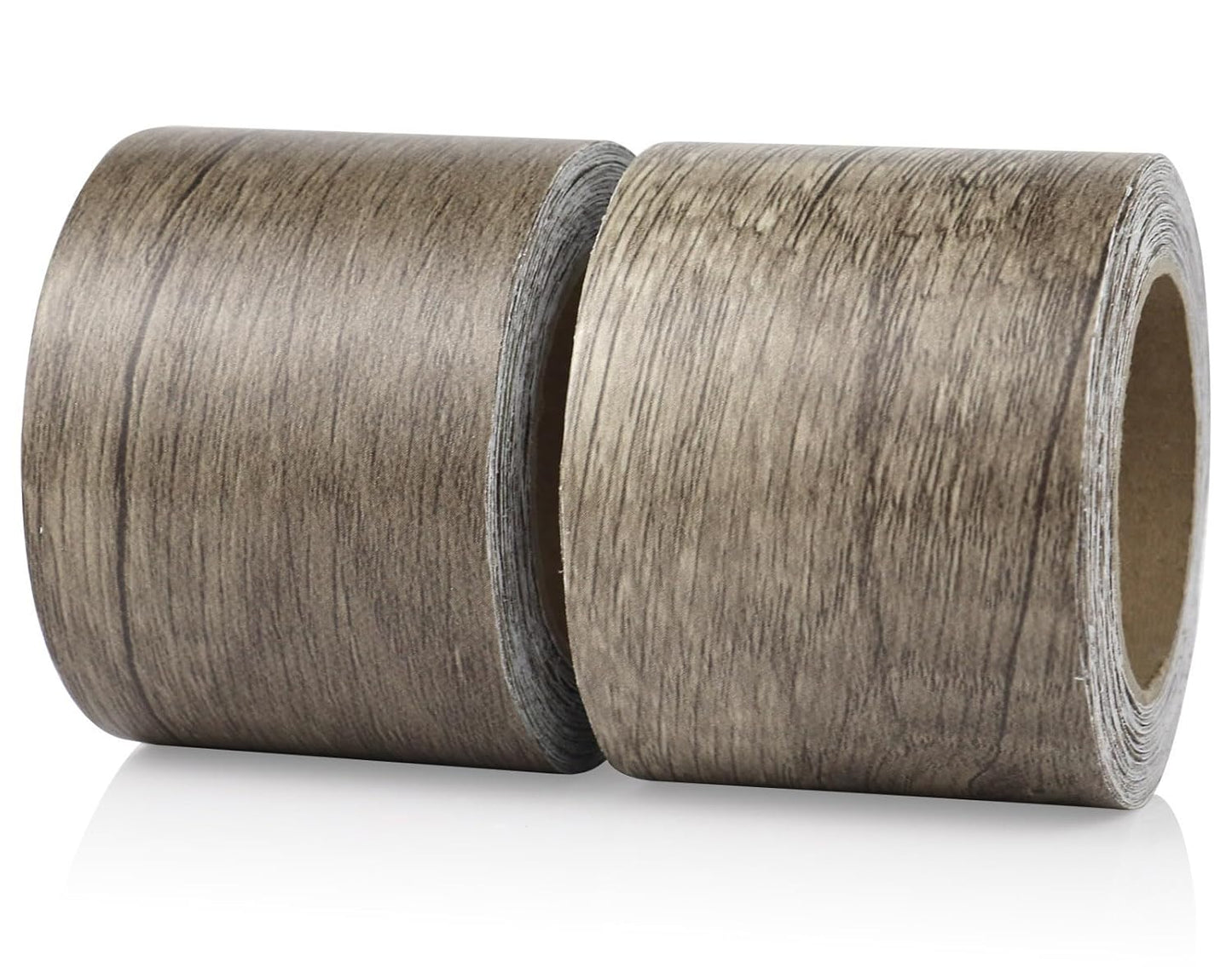 BOMEI PACK Wood Grain Repair Tape,Self Adhesive Repair Patch for Furniture, Floors, Cabinets, Windows, Doors, RV, Home Decor and DIY Projects (2, Grey Coffee)