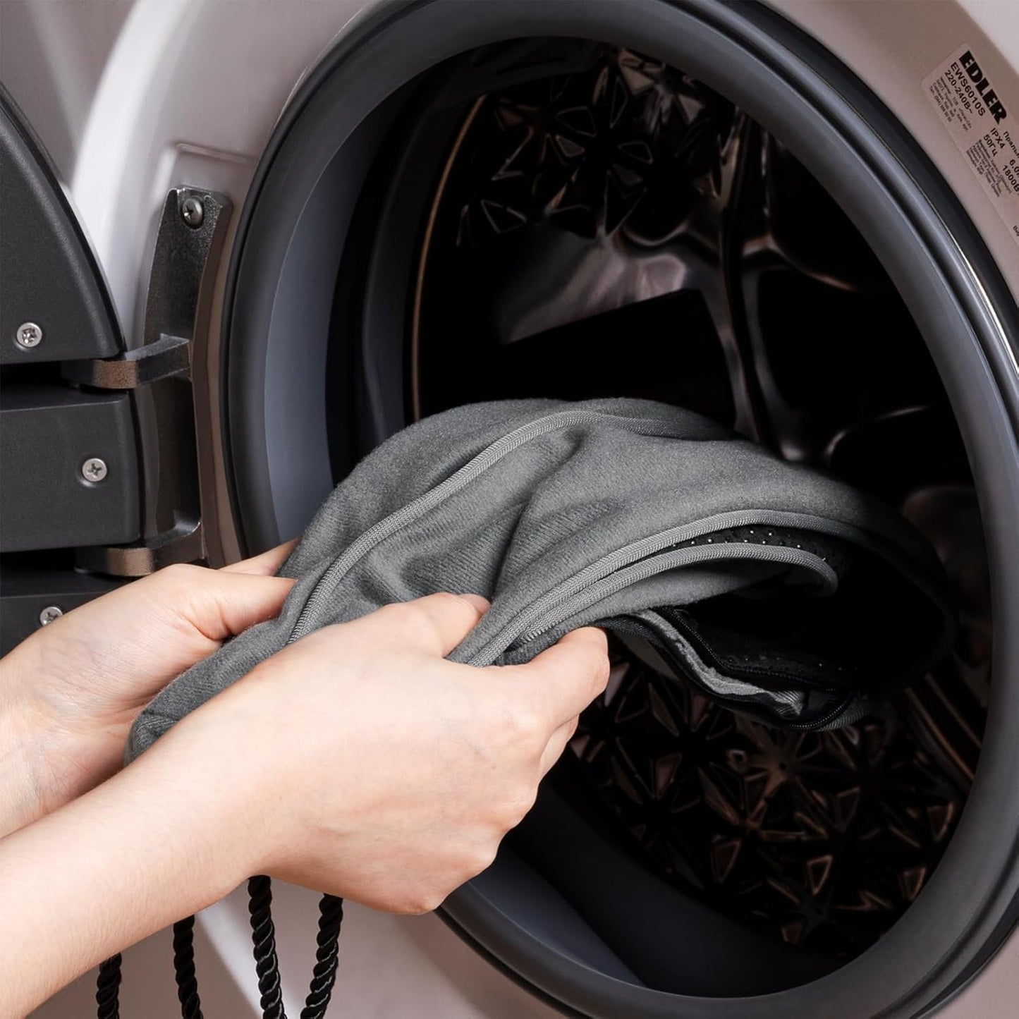 Sunolga 2-Pack 38" Door Draft Stopper Blocks Hot and Cold Air with Removable Washable Cover for Gaps Up to 3", All-Season Seal for Noise, Wind, Door Sweep for Bottom of Door, Home Essentials, Gray