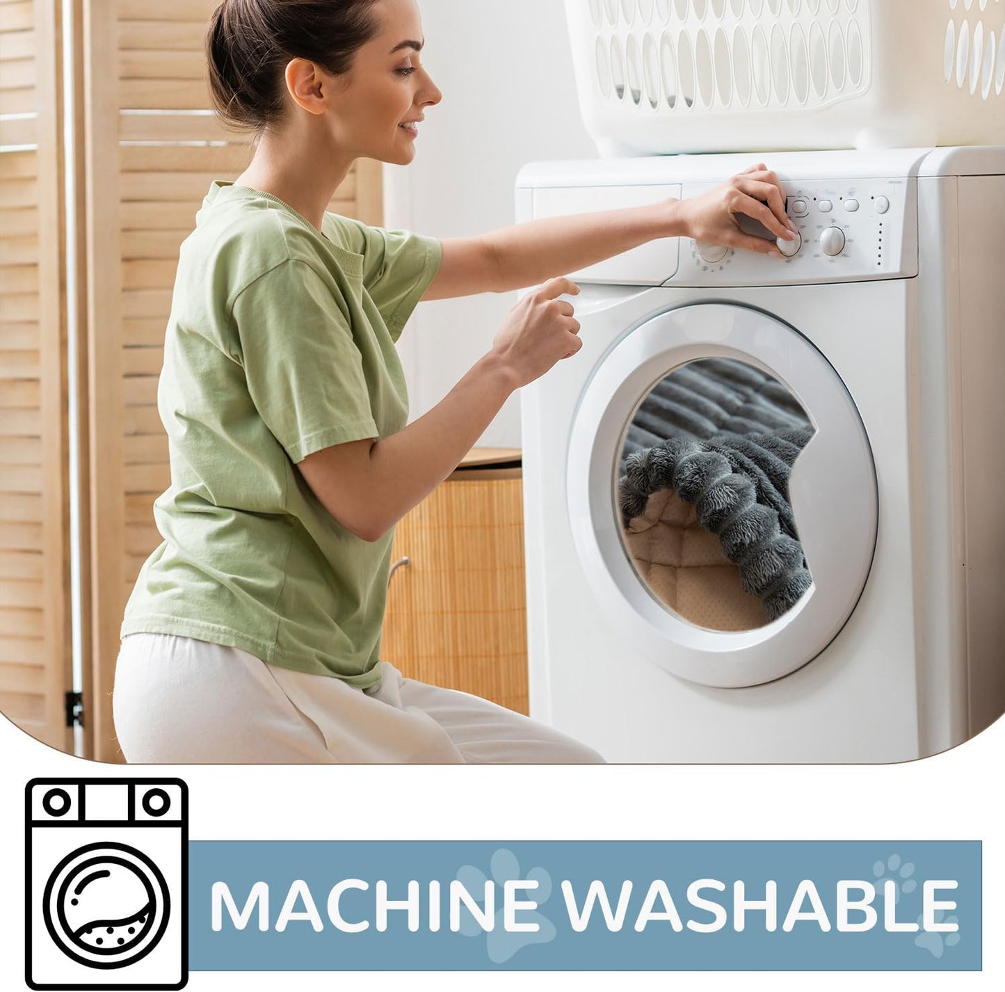 OTOB Couch Covers for 3 Cushion Sofa Pet Friendly, Plush Fuzzy Non Slip Sofa Covers Washable, Soft All Seasons Sofa Slipcovers Furniture Protector Dog Bed Mat (Dark Gray, 27.6" x 82.7")