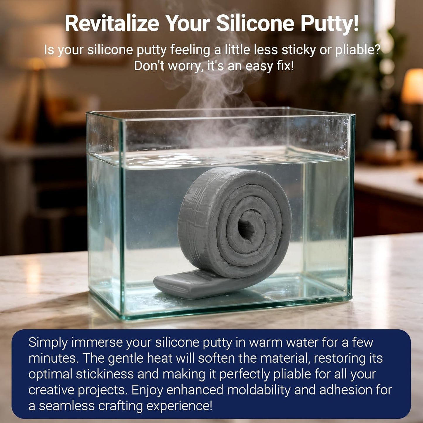 Moldable Silicone Putty, Waterproof, Stay Pliable,Good Plasticity for Repair and Fill Various Gaps in Bathrooms, Fountains, Water Pipes, Walls (Black)